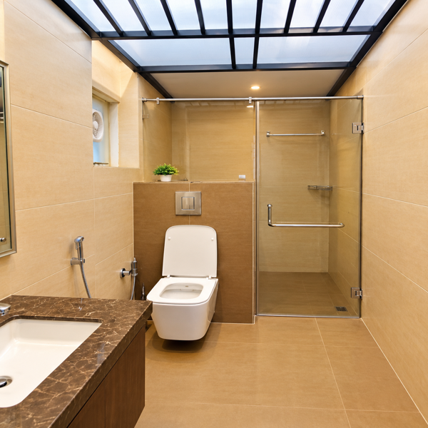 Modern bathroom interior, luxury bathroom, spacious bathroom, beige wall tiles, beige floor tiles, glass shower enclosure, walk in shower, frameless glass shower door, stainless steel grab bar, modern toilet, wall mounted toilet, countertop wash basin, marble countertop, wooden vanity cabinet, premium bathroom design, contemporary residential bathroom, clean bathroom interior, bright ceiling light, skylight style ceiling panel, shower area, glass partition, bathroom storage, elegant sanitary fittings, modern apartment bathroom, luxury flat bathroom, sophisticated home interior, accessible bathroom features, shower grab rail, premium bathroom fixtures, polished surfaces, warm neutral colors, beige bathroom design, contemporary washroom, stylish vanity area, clean and organized bathroom, high quality bathroom finish, residential property bathroom, modern toilet area, elegant glass shower, spacious shower enclosure, luxury home bathroom, premium apartment interiors, functional bathroom layout, bright indoor lighting, wooden bathroom cabinet, stylish countertop, modern sanitaryware, clean tile finish, sophisticated bathroom architecture, spacious washroom, contemporary home design, premium bathroom interiors, attractive shower area, elegant wash basin, luxury residential property, modern bathroom fittings, warm beige interiors, polished countertop, neat bathroom space, stylish glass partition, premium shower room, clean modern washroom, spacious residential bathroom, high end bathroom design, contemporary sanitary fixtures, functional shower space, elegant bathroom decor, luxury apartment washroom, premium home finishing, modern glass shower enclosure, bright bathroom interior, refined residential design, clean flooring, warm lighting, sophisticated bathroom setting, accessible shower area, contemporary apartment bathroom, stylish vanity cabinet, premium bathroom presentation, spacious and comfortable washroom, modern home bathroom, elegant neutral color palette, high quality tile work, luxury property interior, contemporary bathroom architecture, neat shower enclosure, modern residential washroom, premium bathroom showcase, polished bathroom surfaces, functional luxury bathroom, clean and bright bathroom interior.